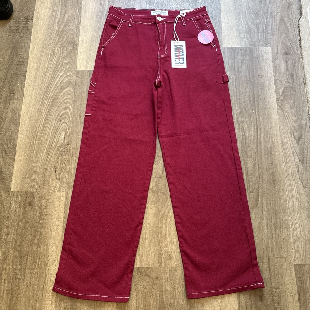 Red GoGo Jeans Carpenter Pants